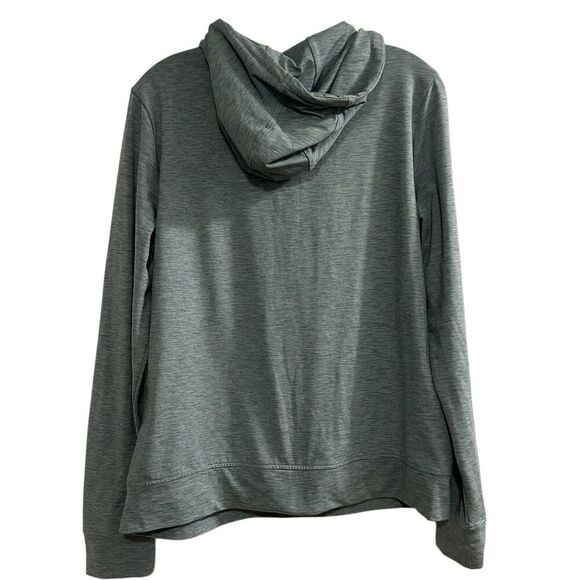 Bass Women's M Blue Green Pullover Hoodie Lightweight Kangaroo Pocket - Picture 9 of 14